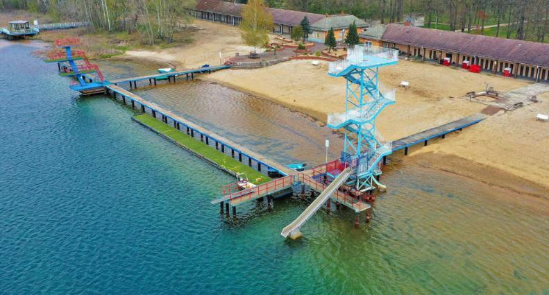 Finnhuette Strandbad Adria Dessau-Rosslau Kültér fotó